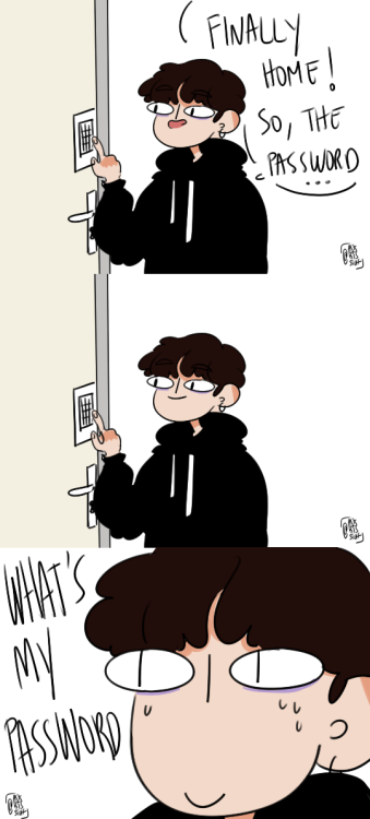 ask-bts-stuff: Throwback to when Yoongi forgot the password of his studio :D