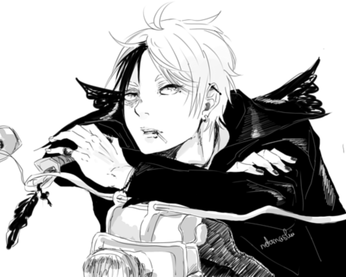 netamashii:  au where suga joins a badass biker gang and wears leather and chews on candy cigarettes (because he still cares about his health and his team). daichi doesnt know if he should be turned on or very upset, either way no one can really be mad