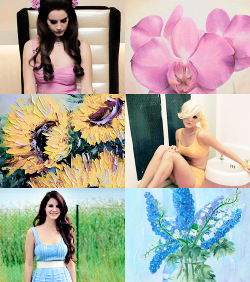 yourgirlcarmen: Lana Del Rey - Art (flowers)