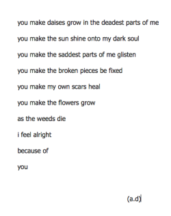 easied:  you fix me // written by me 