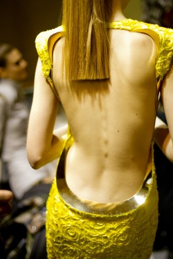 ru-ka:  Backstage at Altelier Versace SS 2012  