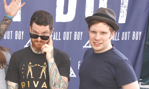 holytrinityofemos:  Patrick and Andy being cute at today’s Meet and Greet