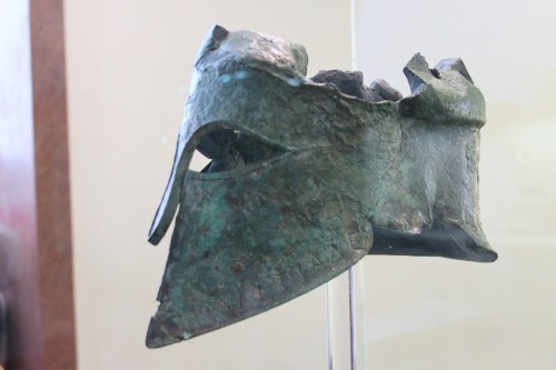 &ldquo;Helmet of Miltiades&rdquo;. The helmet was given as an offering to the temple of Zeus at Olym