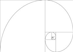 xysciences:  The Fibonacci spiral, tending