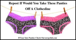 pantycouple:  Do you remember the days of panties hanging on clothing lines, how  exciting it was seeing a womans panties hanging out to dry, and  perhaps borrowing a pair of her panties from the clothesline for a bit of  fun. Reblog if your excited by