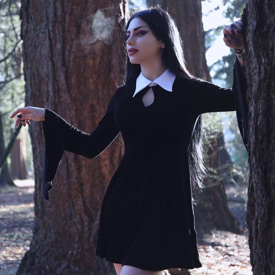 gothicandamazing:    Model/MUA: MahafsounPhotographer: Roya D Dress: Killstar Welcome