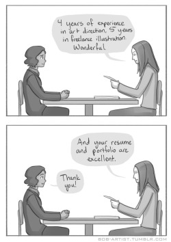 bob-artist: The job interview of my nightmares [my other mini comics] 