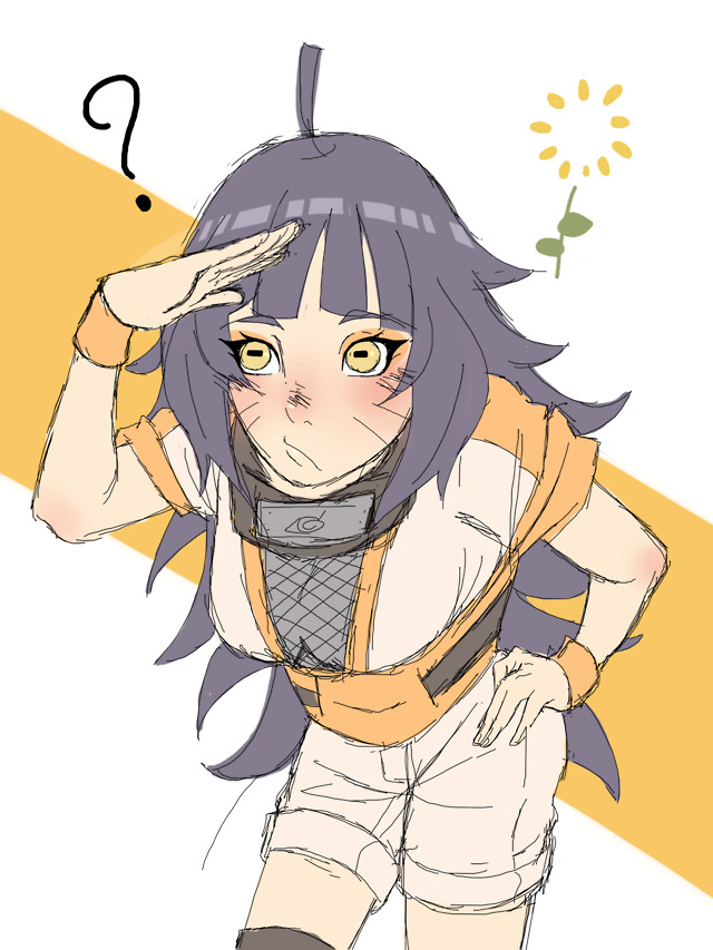 I saw this picture of an older Himawari someone drew and her