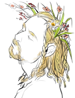 Scarecrow-Forest:  So, It’s Spring. Fili With Flower