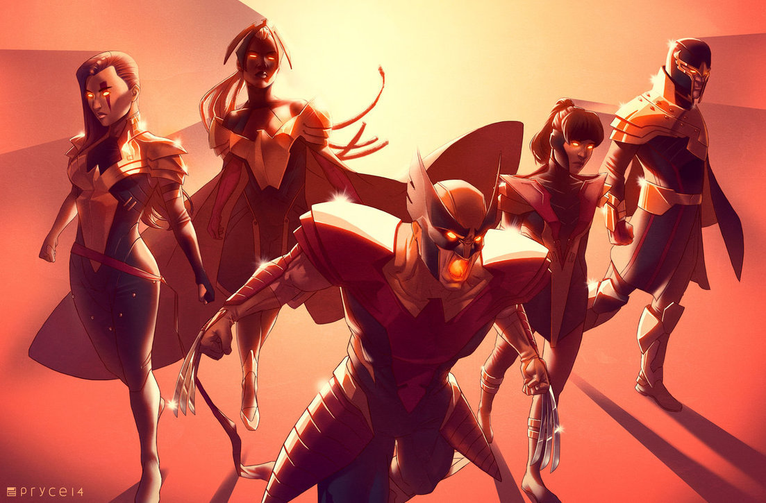towritecomicsonherarms:   Alternate Phoenix Five by Pryce14   