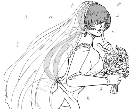 theartistknownasbb - Patron request for Shermie in wedding dress