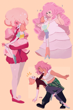 nimalidraws: pearl and her pink girlfriends  💞  