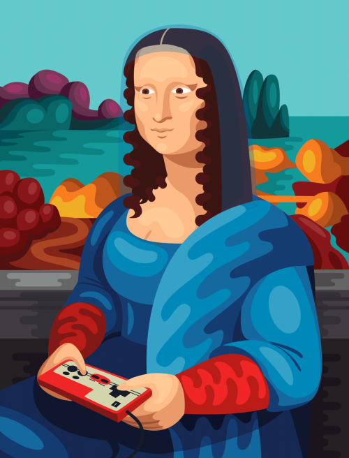 xombiedirge:  90′s Video Game Devices in Famous Paintings by Beata Obscura / BehanceCreated and submitted by: Beata Obscura