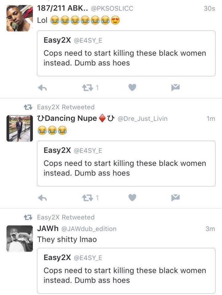 Dear black women, never forget, while you were marching recently participating in