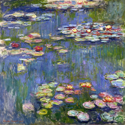 artist-monet - Water Lilies, 1916, Claude Monet