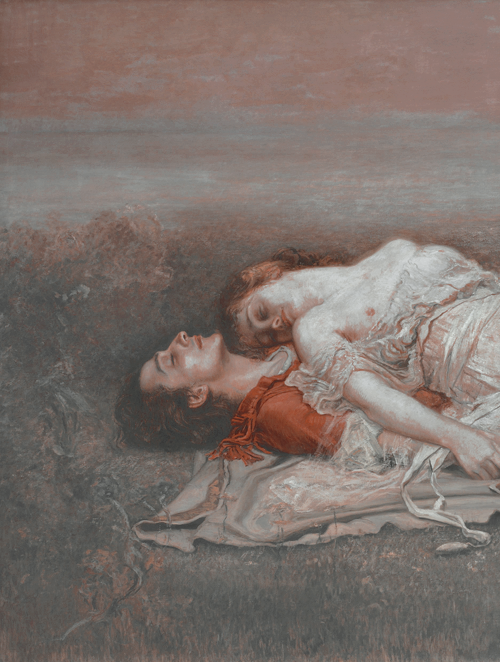 davienci: Tristán e Isolda (La muerte) Rogelio de Egusquiza // oil on canvas. 160 cm (62.9 in Width: