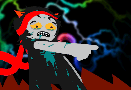 We can't see Terezi's eyes