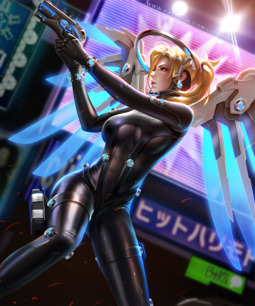 liang-xing: Hi,Guys,This is Gantz Mercy！I put Mercy on Gantz clothes，hope you like it.^o^Patreon:htt