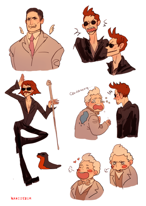 Good Omens... Crowley, Aziraphael...... Gabriel...