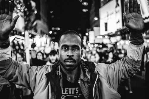 outlierimagery:Marching tonight for Mike Brown in NYC.Spread his name like wildfire. 