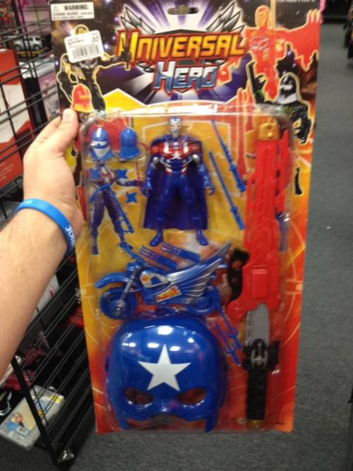 bootlegheaven:Yeah, that mold is pretty universal, it is Captain America now, but if you paint it re