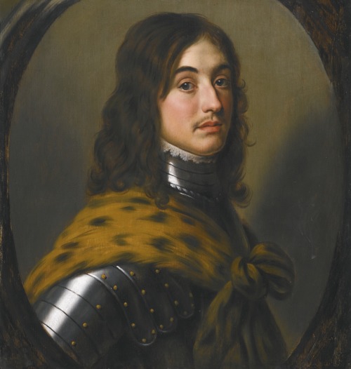 Portrait of Maurice, Prince Palatine.Oil on panel, in a painted oval.62.3 x 58.5 cm.Art by Gerrit va