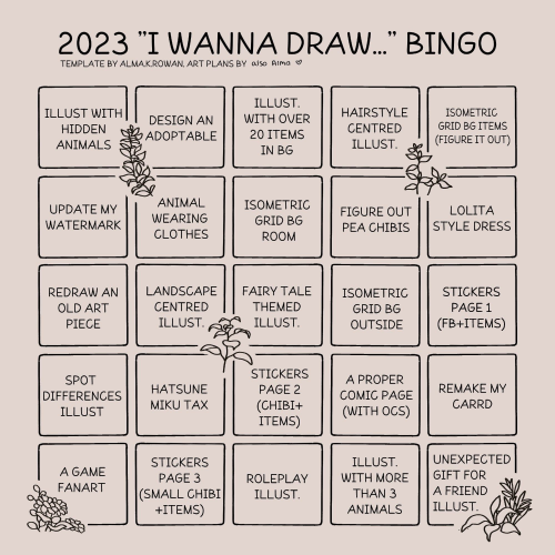 Due To Popular Demand, I Present To You... #artbingo2024 Template!