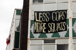 insurrect:  Squatters take over former police