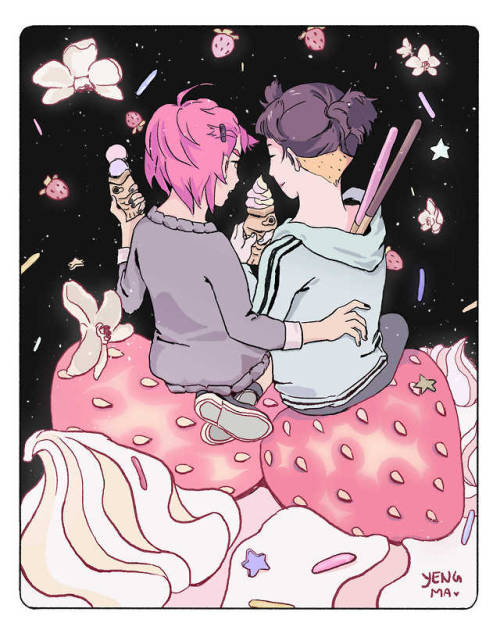 Ice Cream DreamsAfter two years of not seeing each other, my oc’s Bri and ‘Dria pin