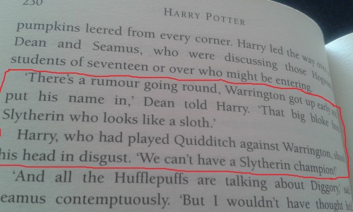 lotrlocked:  aplatonicjacuzzi:  crazybutperfectlysane:  So I was rereading Harry Potter, when I came across this and thought- what if instead of Cedric Diggory, Cassius Warrington had been chosen to compete in the Triwizard Tournament? Imagine Dumbledore