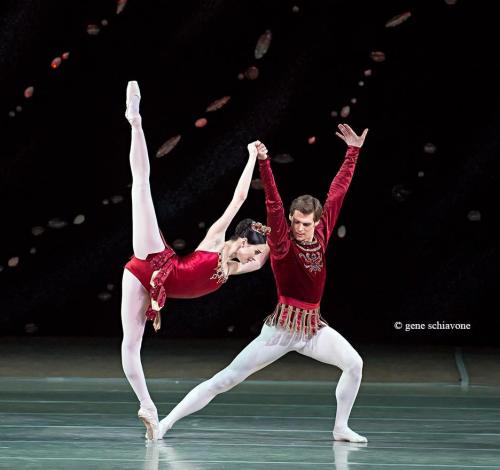 prosthetic-dance: Olesya Novikova and Vladimir Shklyarov in Rubies (Jewels)© Gene Schiavone
