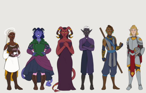 dawnddoesart:Line up of some of my favorite CR2 characters!