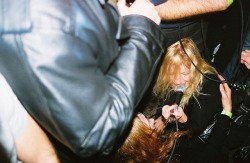 Womenofnoise:pharmakon Tackling Her Mom At A Show, Photo By Jane Pain