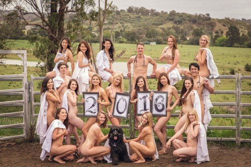 nakednews:As every year for 30 years, the veterinary students from the University of Sydney have pos