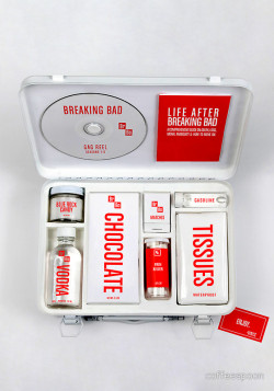  queenruinedmylife: BREAKING BAD - Finale Emergency Kit #are the matches and gasoline for fucking lighting myself on fire 