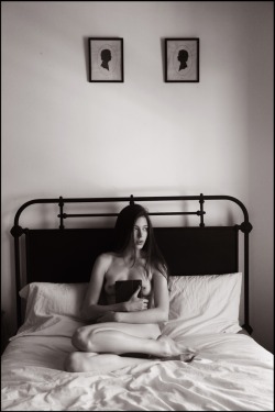 thelunartype:  and the empty side of the bed is a constantly rediscovered country.A photo of me by Lucia O'Connor-McCarthy.