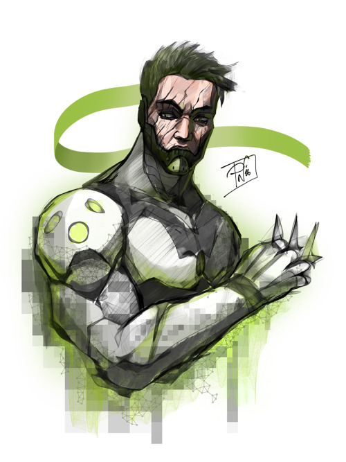 Death comes! Quick sketch of reaper and genji, bonus colored dad 76sketchbook + procreate on ip