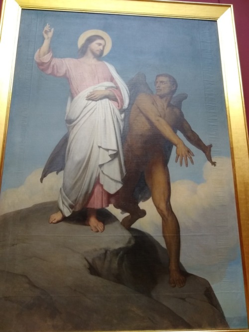 Lucifer In This Painting 'The Temptation Of Christ' Looks Just Like Oscar Isaac. (No Offense To Oscar