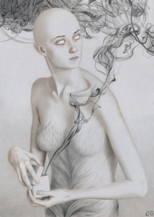 Julia Griffin aka Julia Griffin Art (American, b. Amherst, MA, based NYC, USA) - Pandora  Drawings: 