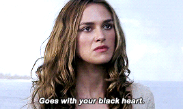 romanova:You best start believing in ghost stories, Miss Turner… you’re in one!Keira Knightley in Pi