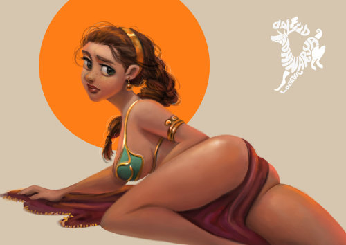 spyrale:  Slave Leia by David Adhinarya Lojaya