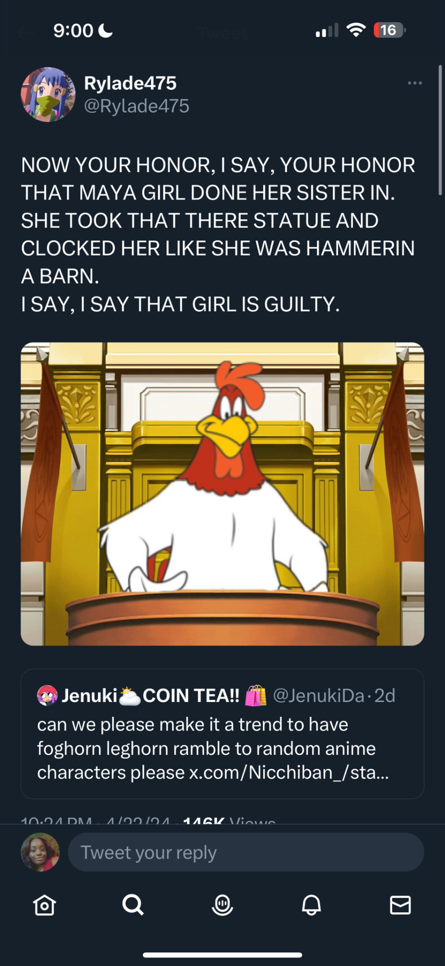 So There’s A Trend About Adding Foghorn Leghorn To Video Game Or Anime Moments