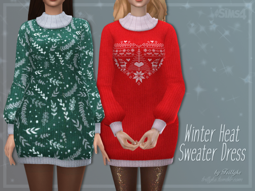 trillyke - Winter Heat Sweater DressExtra comfy, chunky sweater...