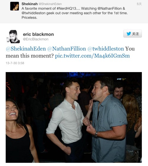 jshillingford: torrilla: Shekinah: A favorite moment of #NerdHQ13…. Watching @NathanFillion &