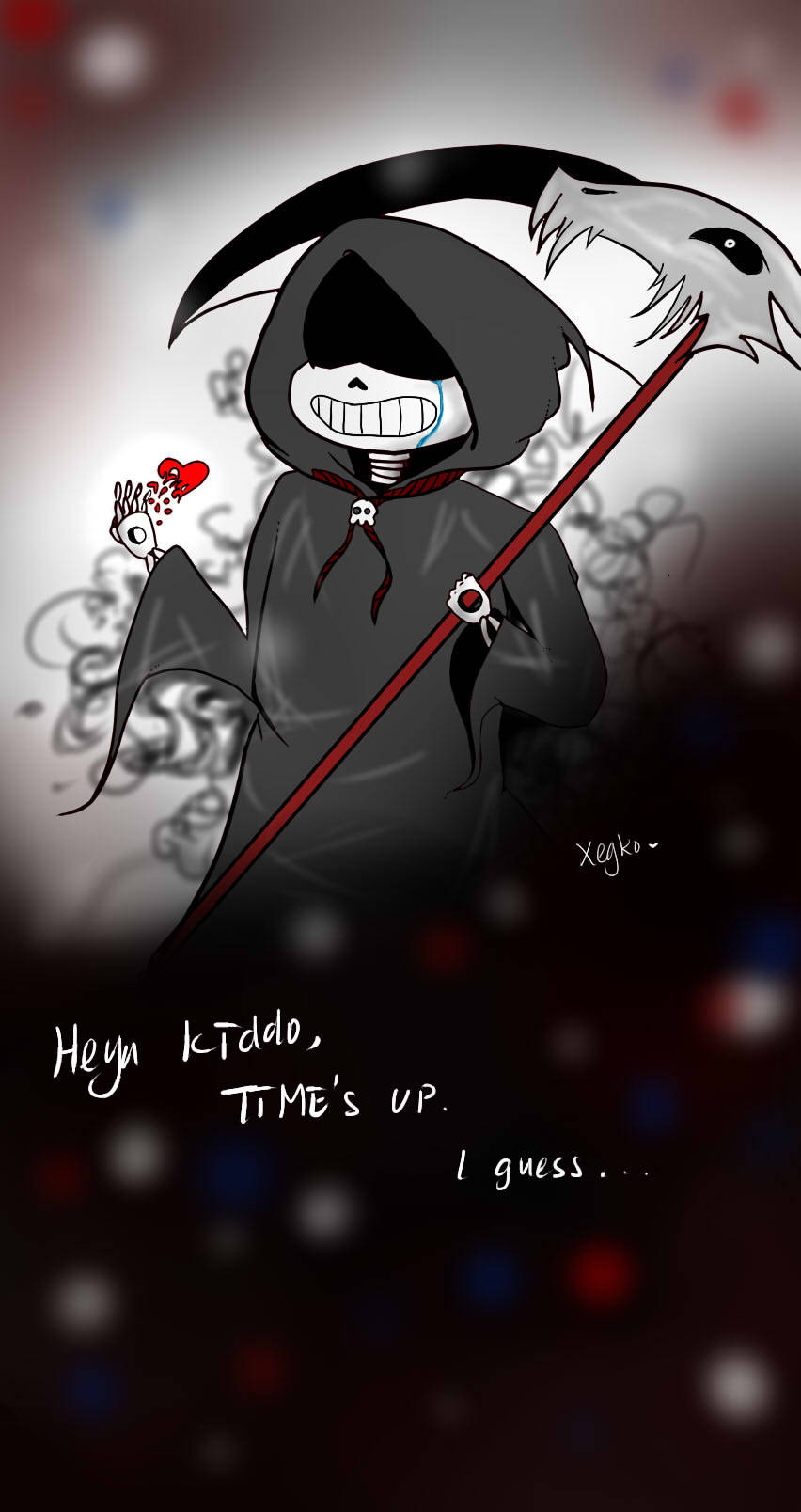 A Wild Shipper Has Appeared! — Reaper Sans human Les dejo un pequeño dibujo  de la