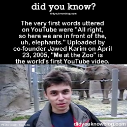 did-you-kno:The very first words uttered