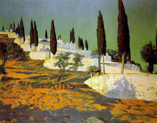 Calvario de Pollensa  -  Santiago Rusilñol i PratsCatalan 1861-1931