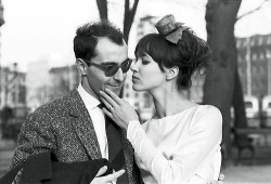 mfjr:  Anna Karina and Jean-Luc Godard 