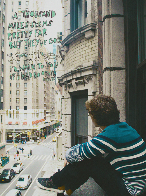 blink18e3-blog:  hey there, keaton. what's it like in new york city? ♫