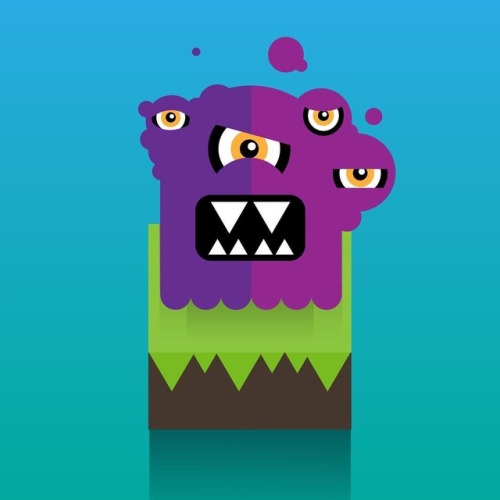 Strange ghost monster concept developed for a small mobile game